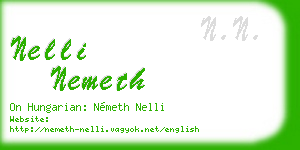 nelli nemeth business card